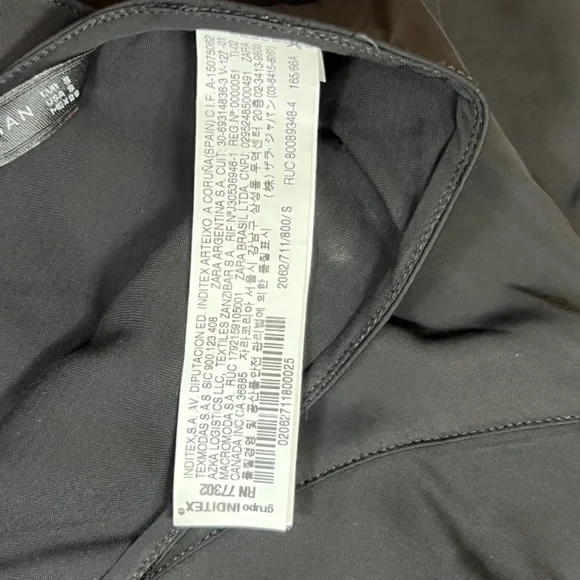 Zara Women Black Layered One Shoulder Dress Size Small - Picture 8 of 13